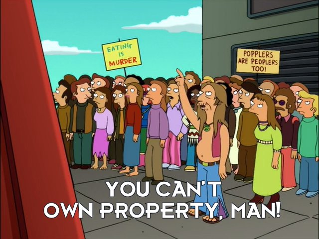 Free Waterfall Jr: You can’t own property, man!
