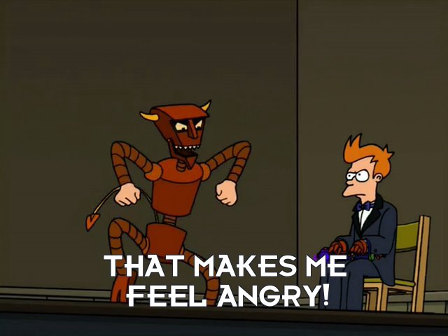 Screenshot from the Futurama episode The Devil's Hands Are Idle Playthings